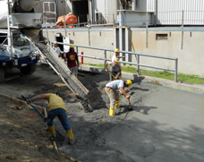 Concrete Road in Montville, CT